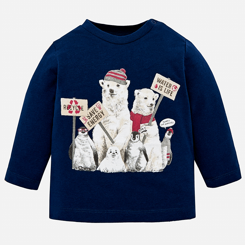 Chlapčenské tričko s dlhým rukávom - BIO