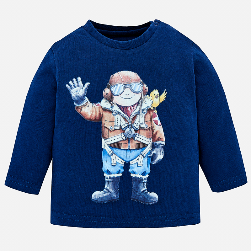 Chlapčenské tričko s dlhým rukávom - PILOT