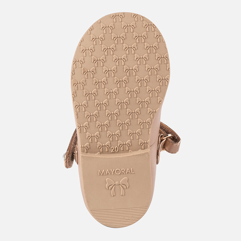 Dievčenské balerínky - Mary Jane-celokožené