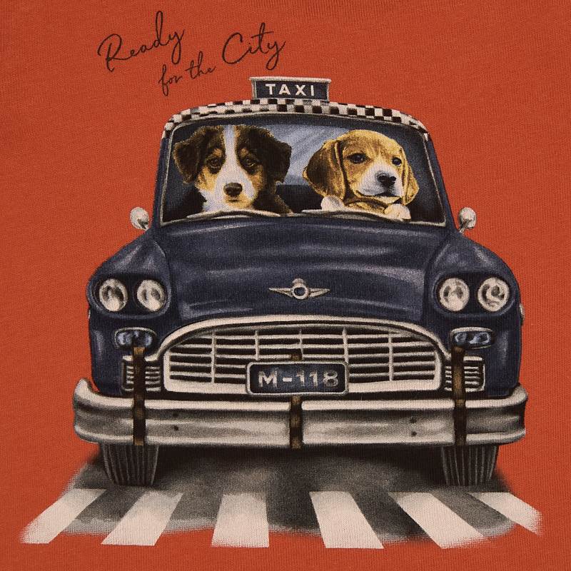 Chlapčenské tričko s dlhým rukávom - TAXI