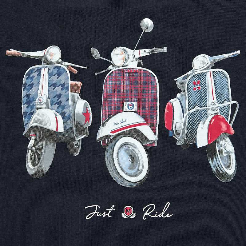 Chlapčenské tričko s dlhým rukávom - MOPED