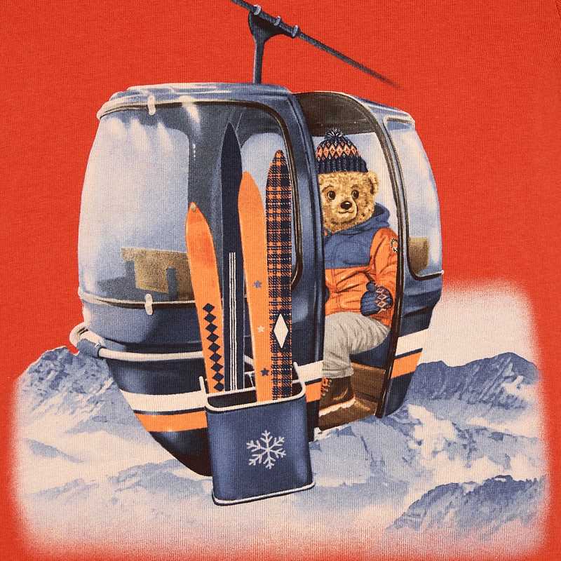 Chlapčenské tričko s dlhým rukávom - SKI