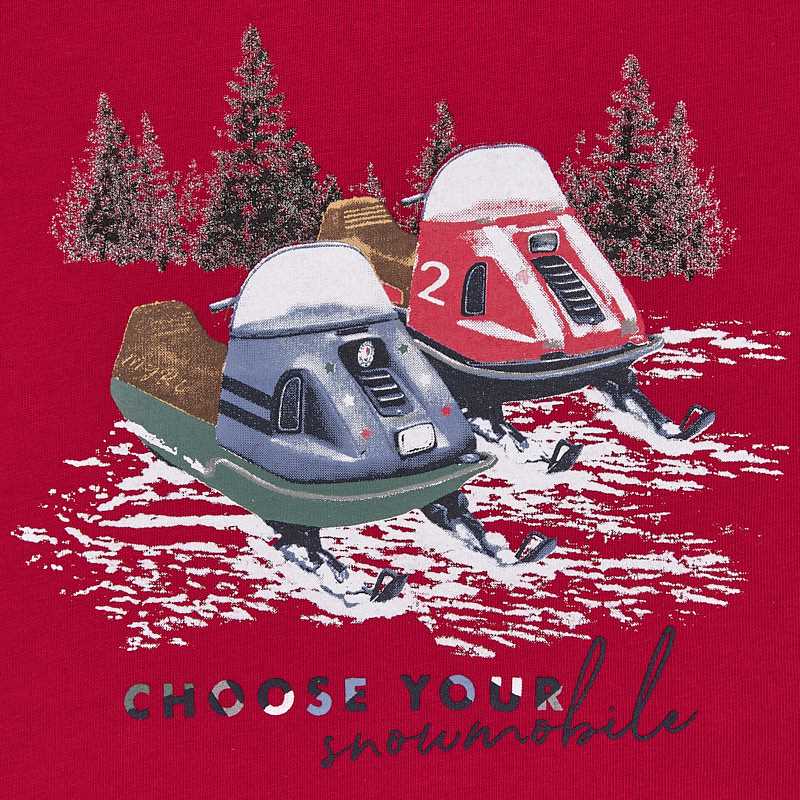 Chlapčenské tričko s dlhým rukávom - Snowmobile