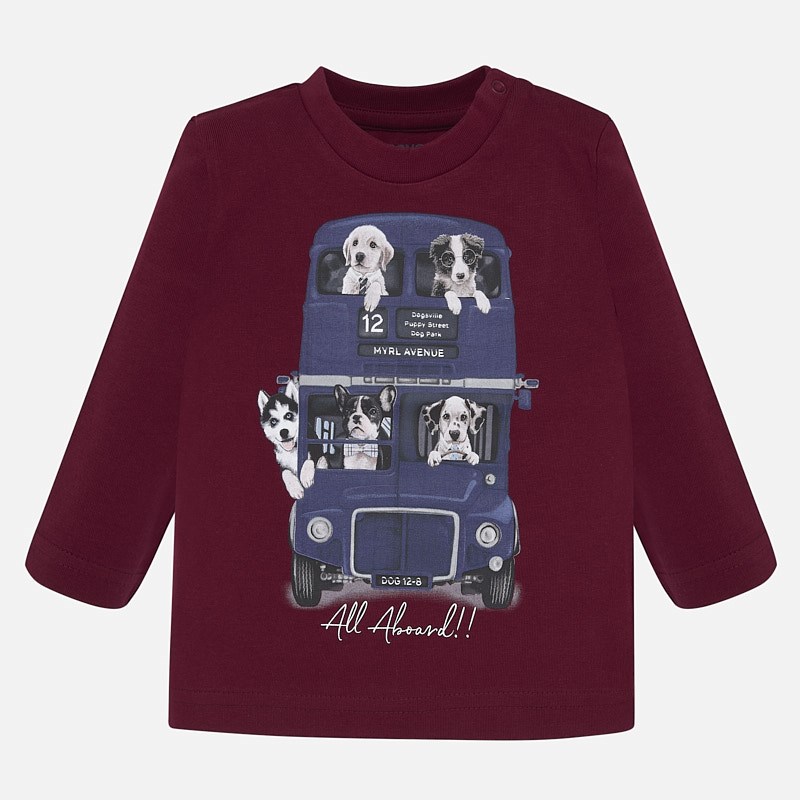 Chlapčenské tričko s dlhým rukávom - BUS