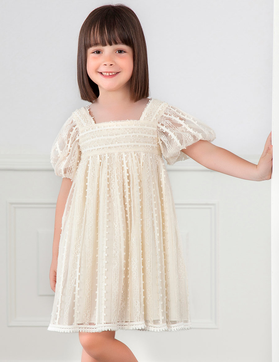 Dievčenské šaty   - Abel&Lula - Tulle embroidered dress