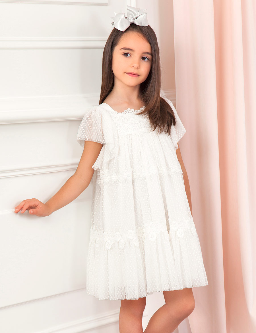 Dievčenské šaty   - Abel&Lula - Tulle printed dress
