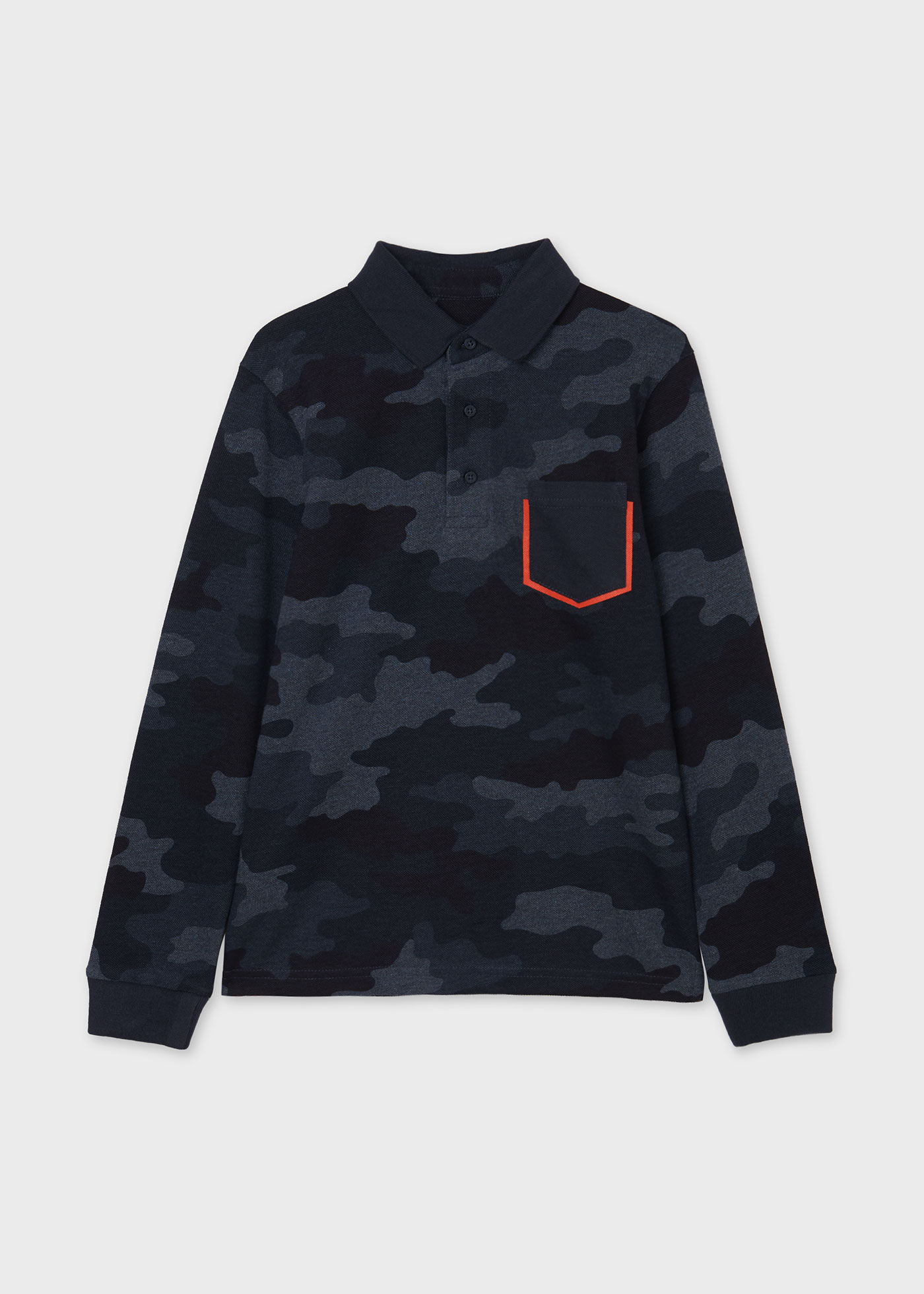 Chlapčenská polokošeľa s dlhým rukávom - MYRL - Camo