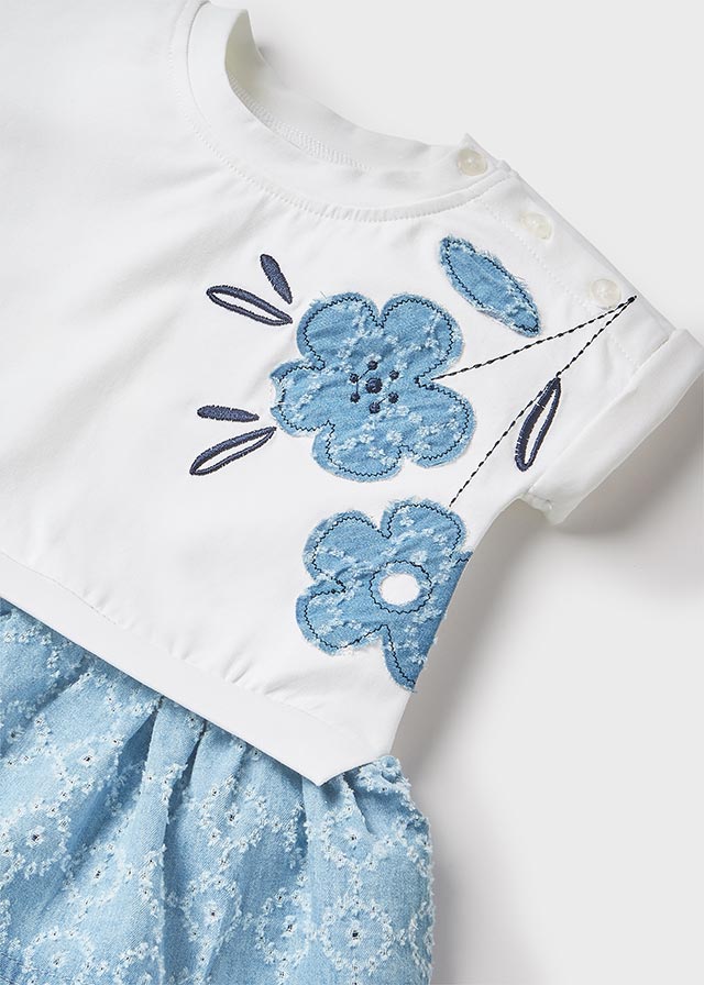 Dievčenské šaty kombinované - MYRL