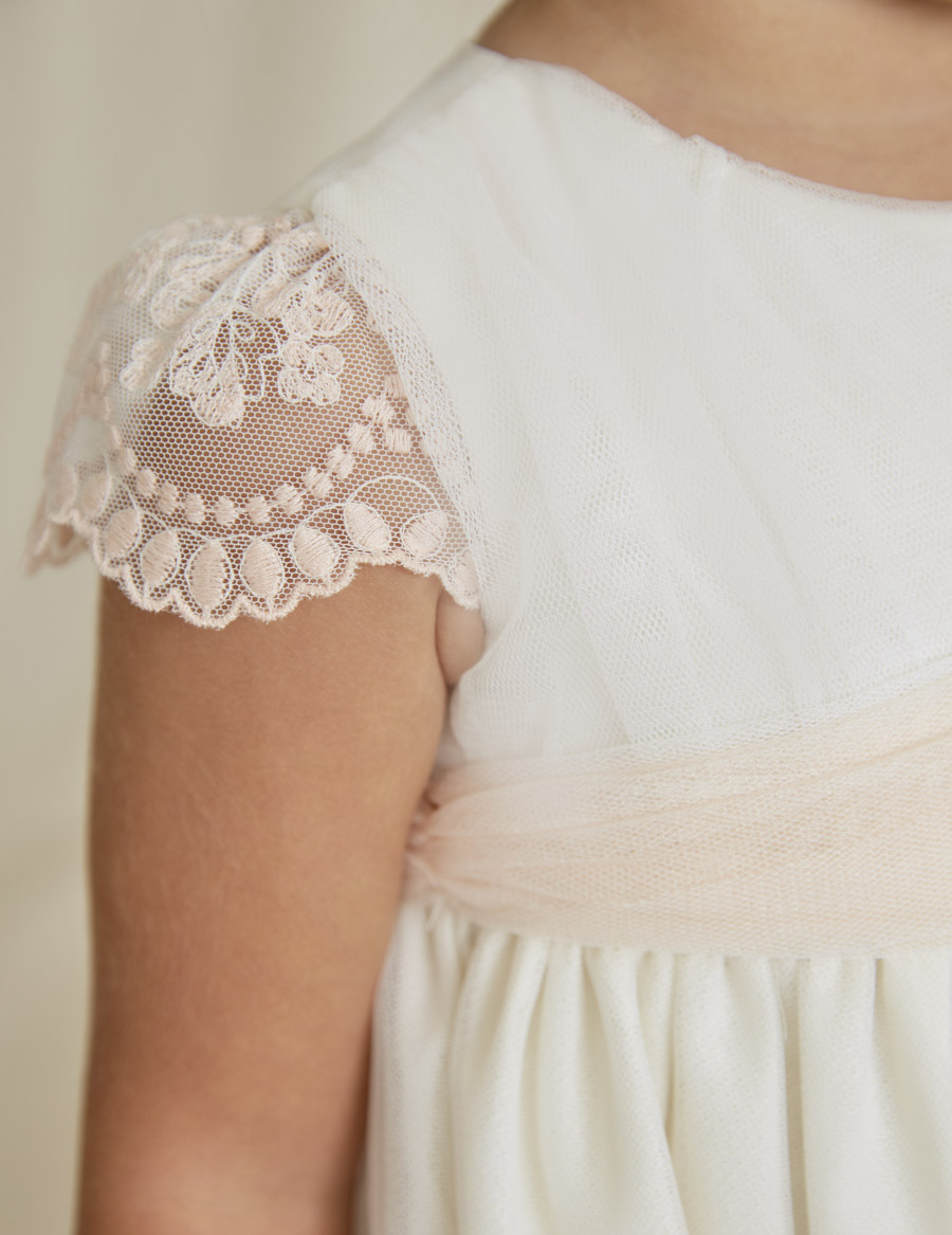 Dievčenské šaty  - Abel&Lula - EMBROIDERED Tulle DRESS