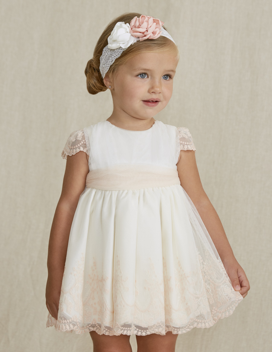 Dievčenské šaty  - Abel&Lula - EMBROIDERED Tulle DRESS