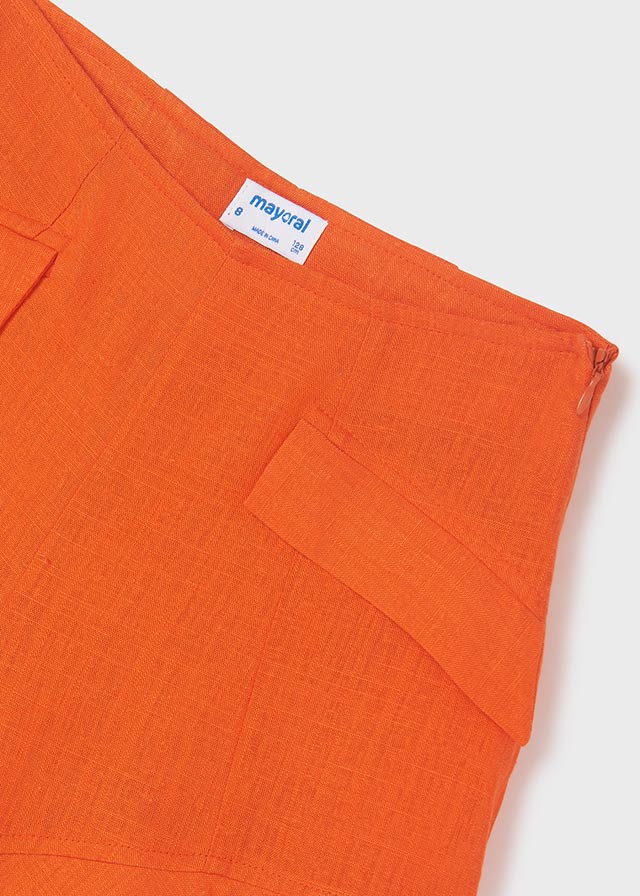 Dievčenské nohavice krátke - MYRL - Linen shorts