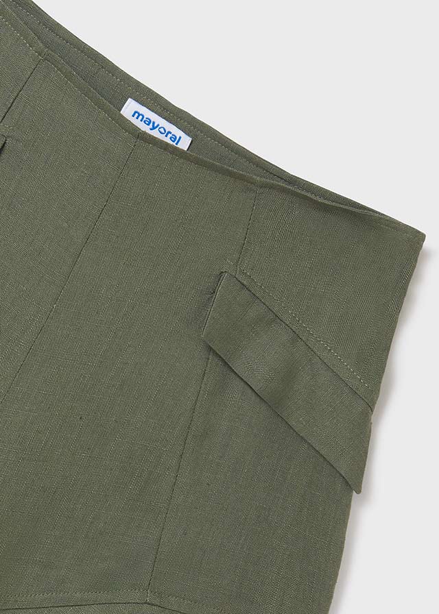 Dievčenské nohavice krátke - MYRL - Linen shorts