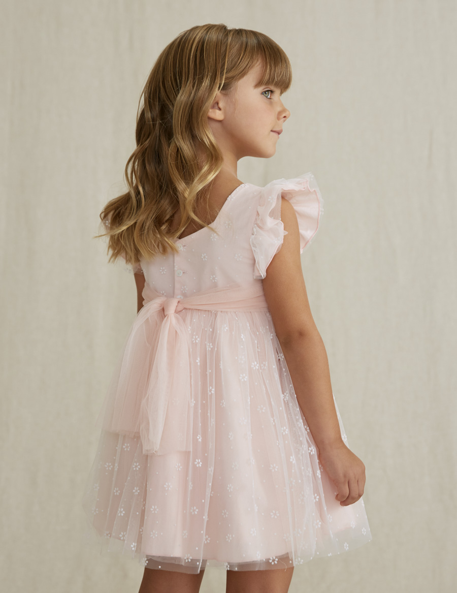 Dievčenské šaty  - Abel&Lula - Flocked flower dress