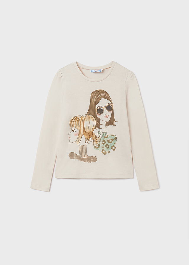 Dievčenské tričko s dlhým rukávom - M-MODA - Girl