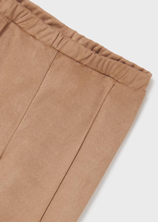 Dievčenské legíny z umelého semišu - Faux suede leggings