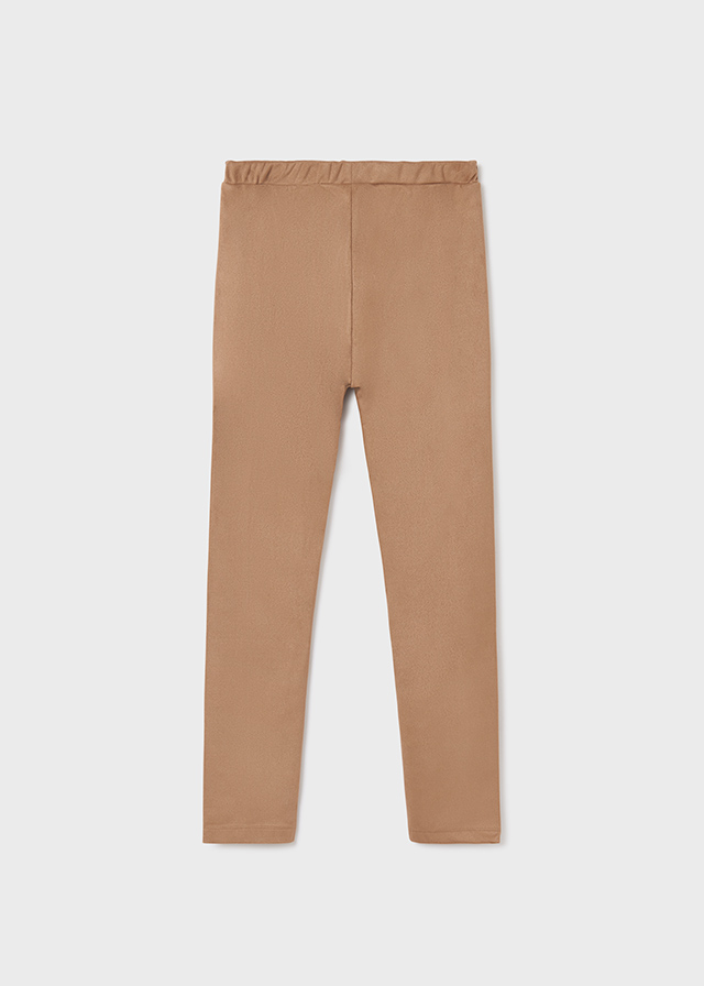 Dievčenské legíny z umelého semišu - Faux suede leggings