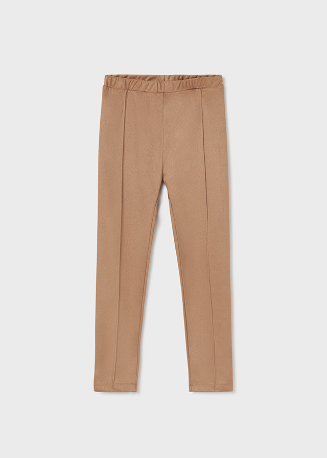 Dievčenské legíny z umelého semišu - Faux suede leggings