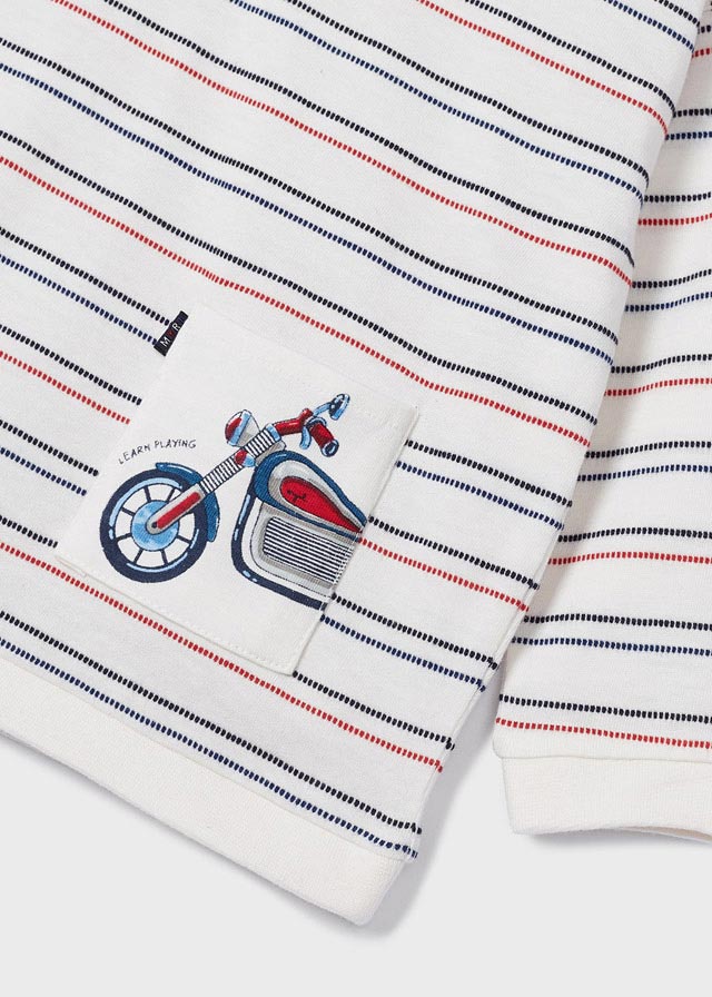 Chlapčenské tričko s dlhým rukávom - Striped T-shirt