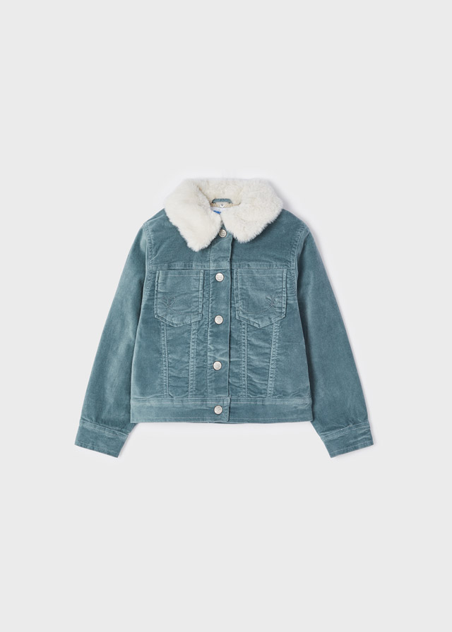 Dievčenská bunda prechodná - Corduroy jacket