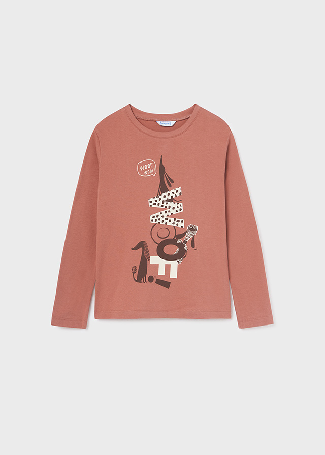 Dievčenské tričko s dlhým rukávom - M-MODA - Woof !