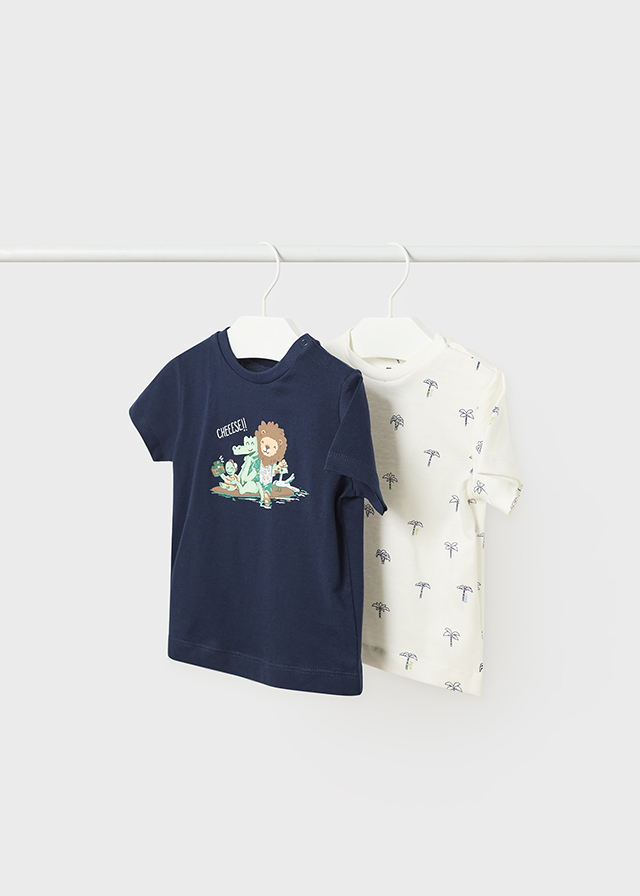 Chlapčenské tričko s krátkym rukávom- 2-set - M-MODA