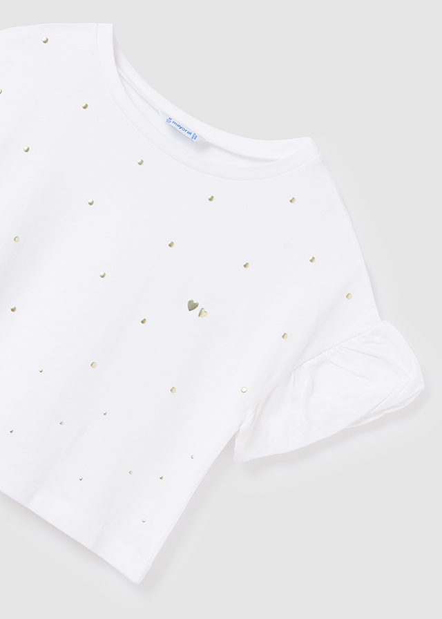 Dievčenské tričko s krátkym rukávom - MYRL - studs