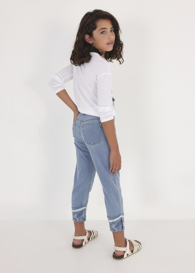 Dievčenské nohavice riflové - MYRL - denim