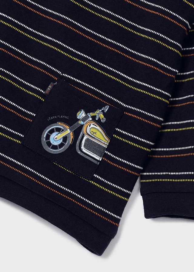 Chlapčenské tričko s dlhým rukávom - Striped T-shirt