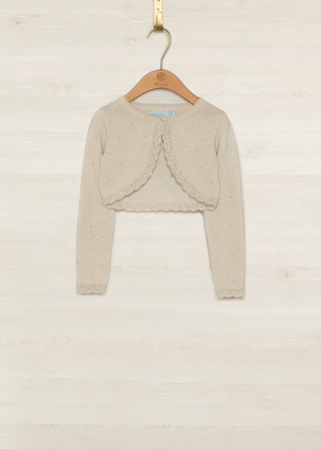 Dievčenské bolero - Abel&Lula - Knit Cardigan - Champagne