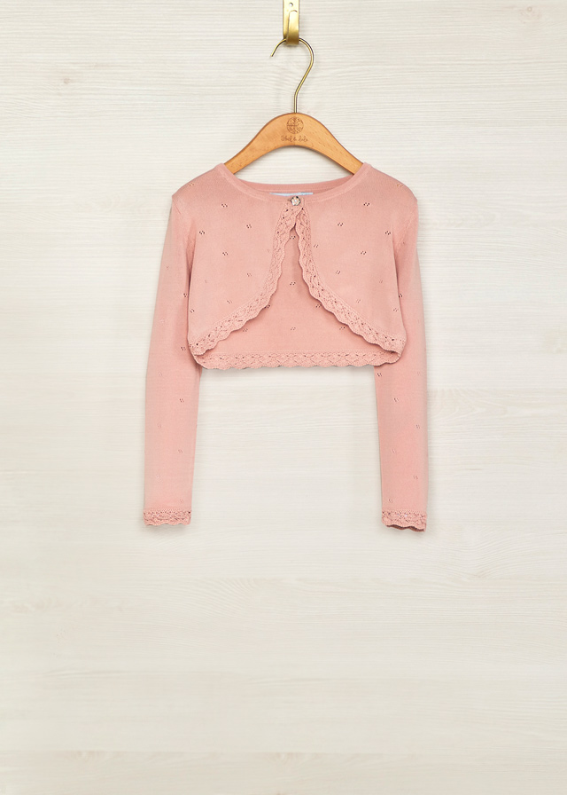 Dievčenské bolero - Abel&Lula - Knit Cardigan - Rose