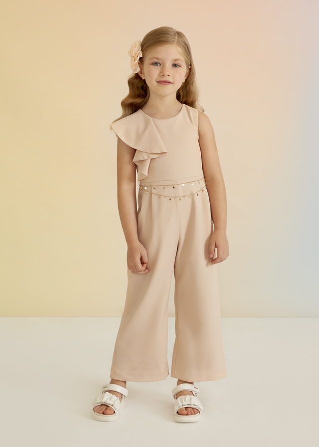 Dievčenský overal  - Abel&Lula - Crepe Playsuit With Chain Belt