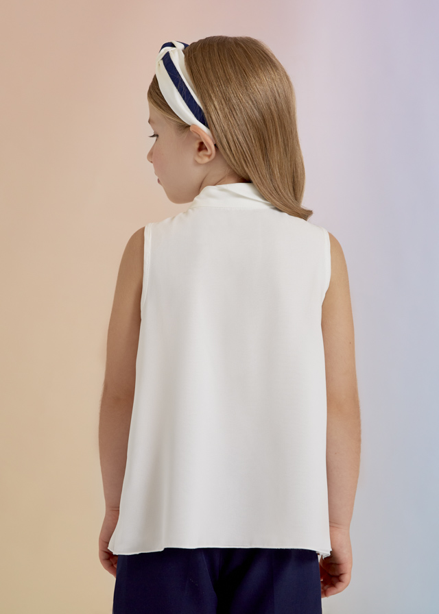 Dievčenská blúzka bez rukávov - Abel&Lula - Chiffon Ruffle Blouse