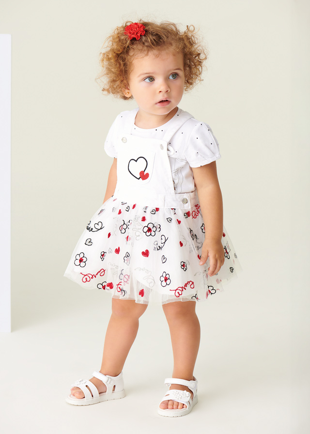 Dievčenská sukňa na traky - tulle - MYRL