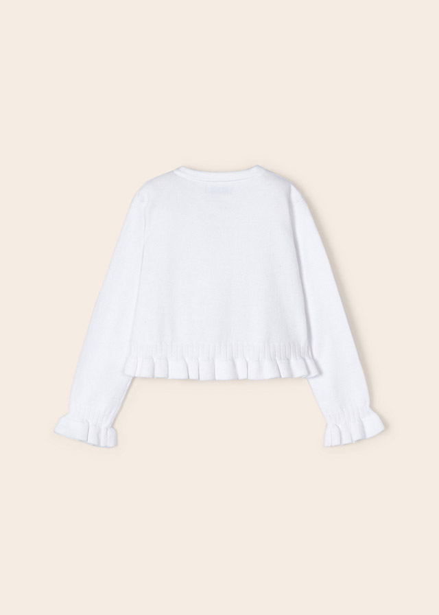Dievčenský sveter pletený - MYRL - ECOFRIENDS knitted cardigan