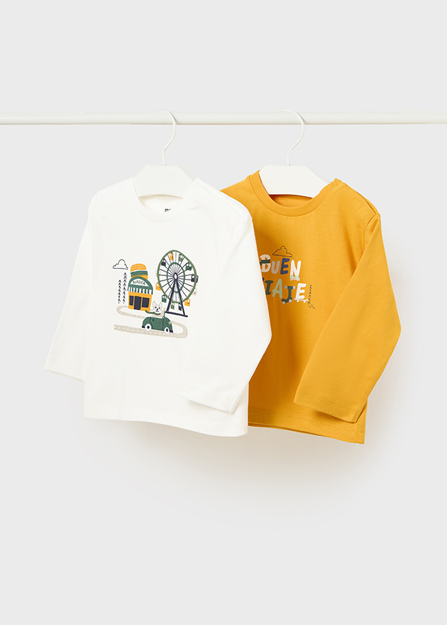 Chlapčenské tričko s dlhým rukávom - MYRL - Burger - 2set