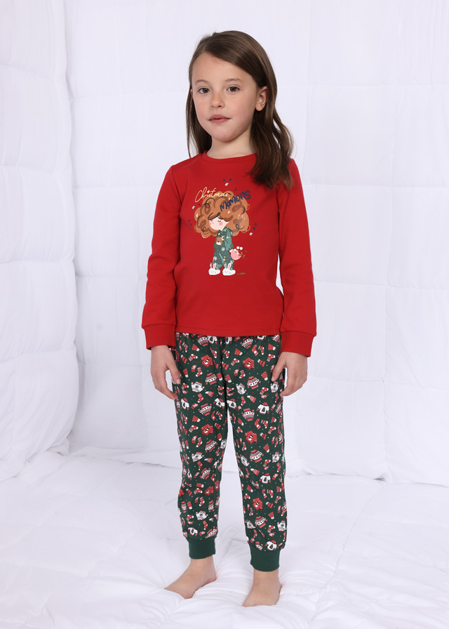 Dievčenské pyžamo - MYRL - 2set - Red