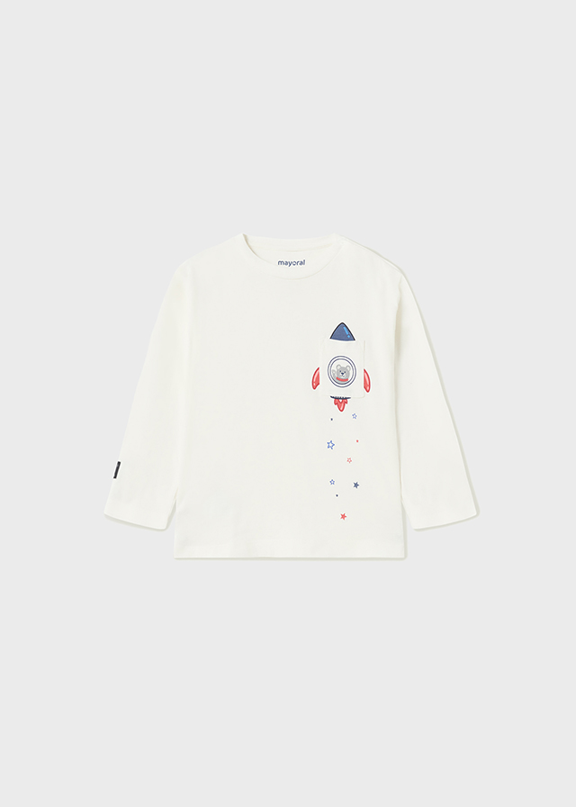 Chlapčenské tričko s dlhým rukávom - MYRL - space