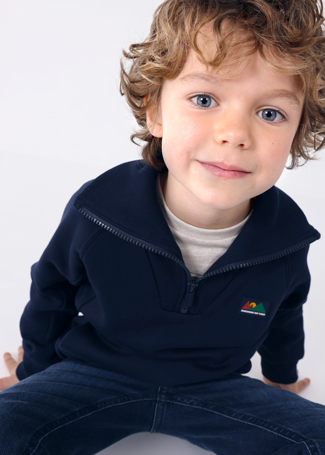 Chlapčenský pulóver - MYRL - quarter-zip