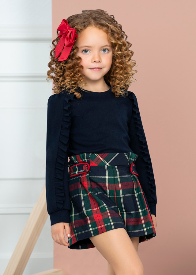 Dievčenské nohavice krátke - Abel&Lula - Tartan Shorts