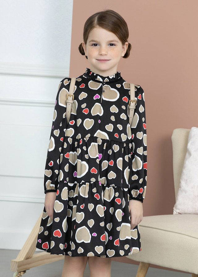 Dievčenské šaty - Abel&Lula - Heart Print Dress