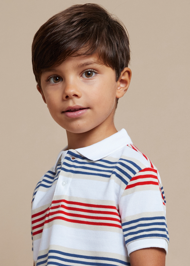 Chlapčenská polokošeľa s krátkym rukávom - MYRL - striped