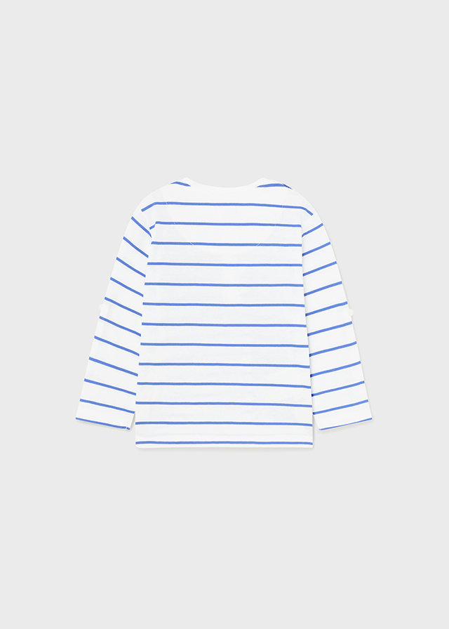 Chlapčenské tričko s dlhým rukávom - MYRL - striped