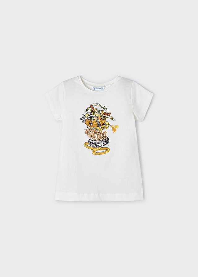 Dievčenské tričko s krátkym rukávom - MYRL - printed