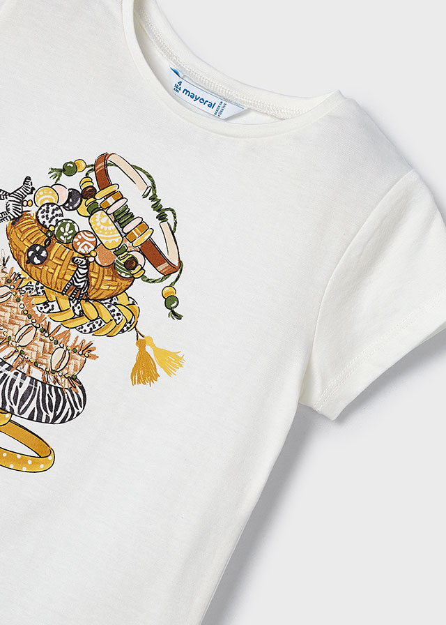 Dievčenské tričko s krátkym rukávom - MYRL - printed