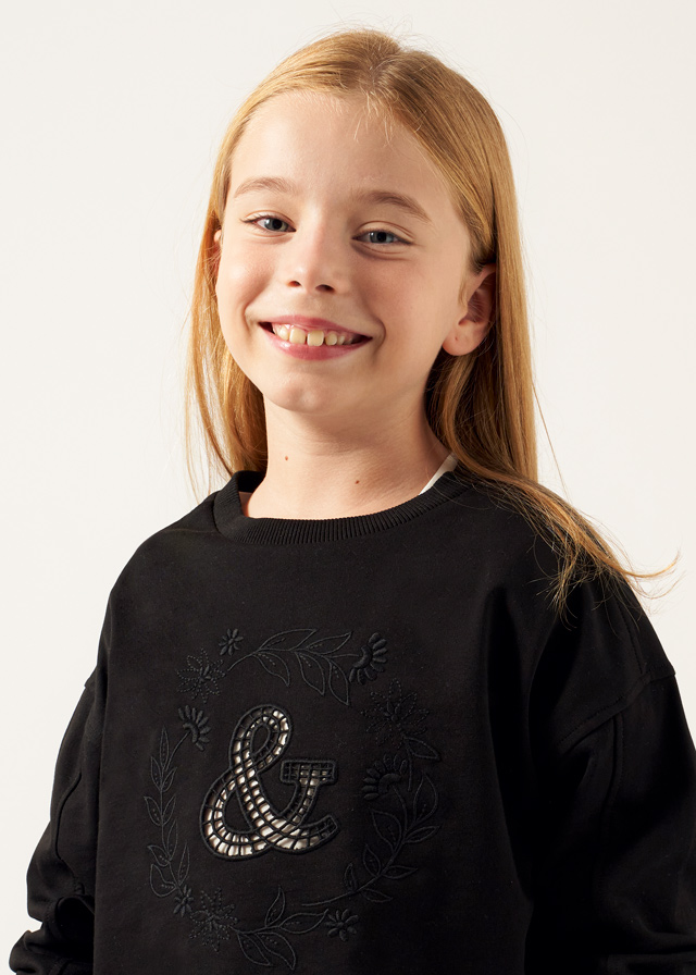 Dievčenský pulóver - MYRL - drop shoulder