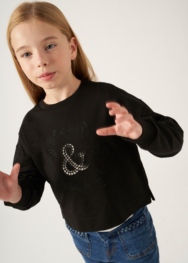 Dievčenský pulóver - MYRL - drop shoulder