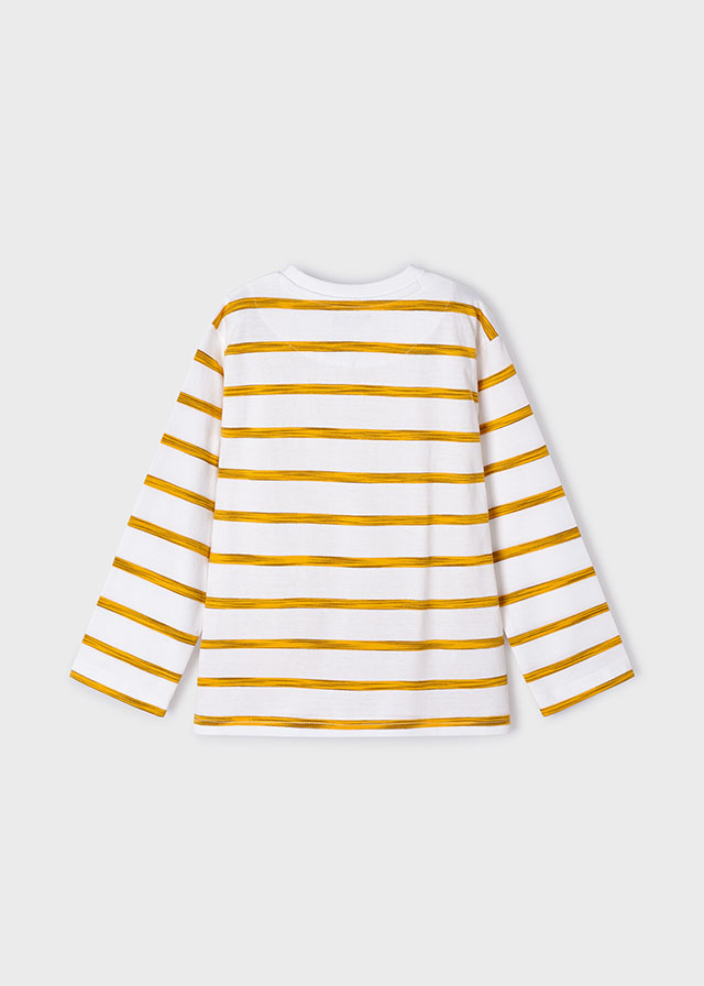 Chlapčenské tričko s dlhým rukávom - MYRL - striped