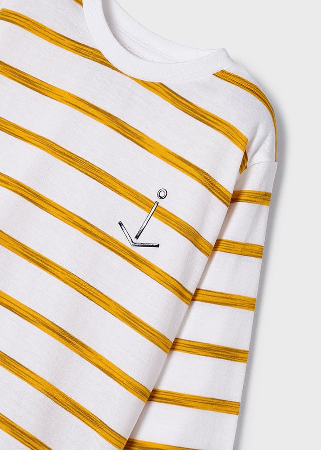Chlapčenské tričko s dlhým rukávom - MYRL - striped
