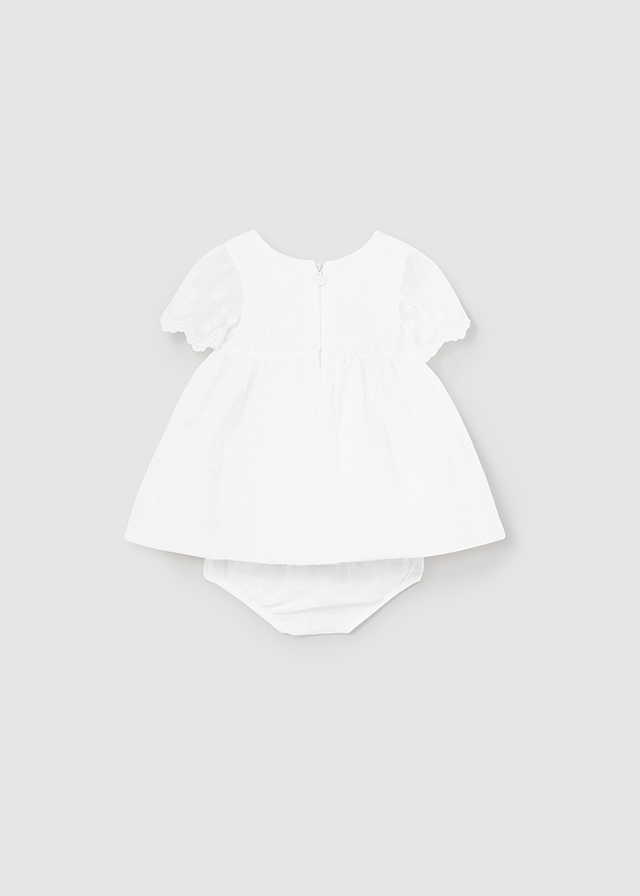 Dievčenské šaty - MYRL - NB class - Newborn Tulle Embroidered Dress