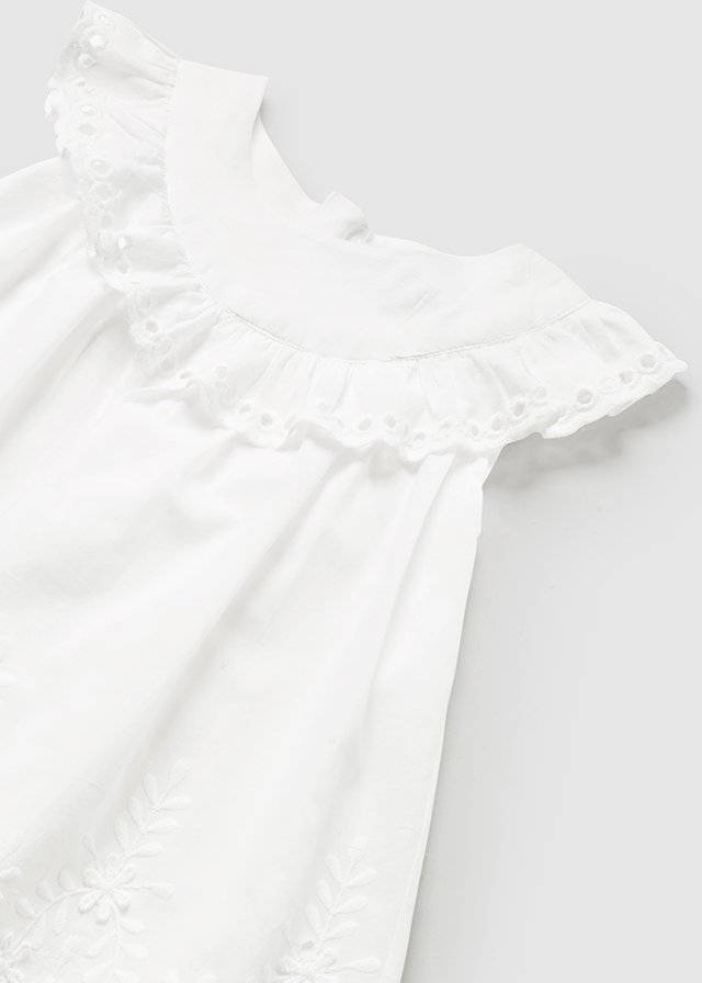 Dievčenské šaty - MYRL - Embroidered Poplin Dress